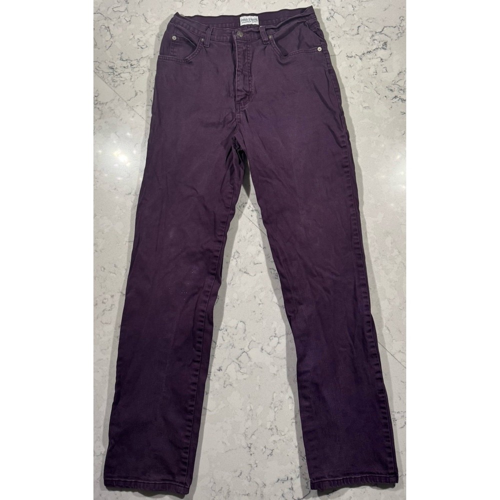 FDJ French Dressing Jeans Womens 10 Purple Straight Leg Cotton Stretch Casual